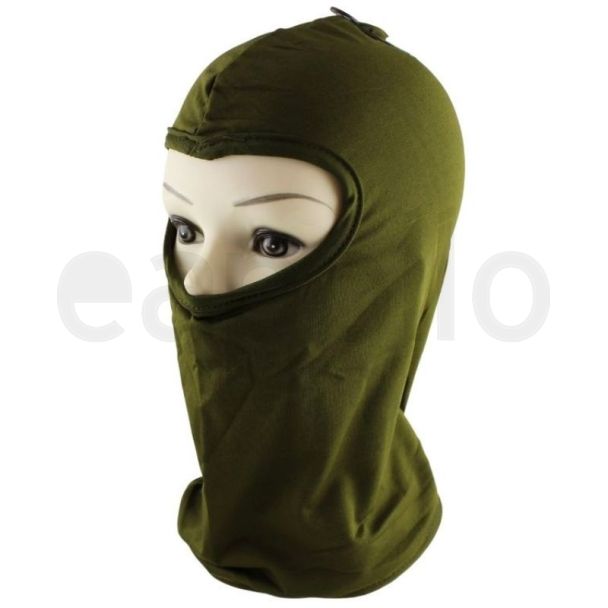 Wholesale Thin 1 Hole Balaclava - Army Green 
