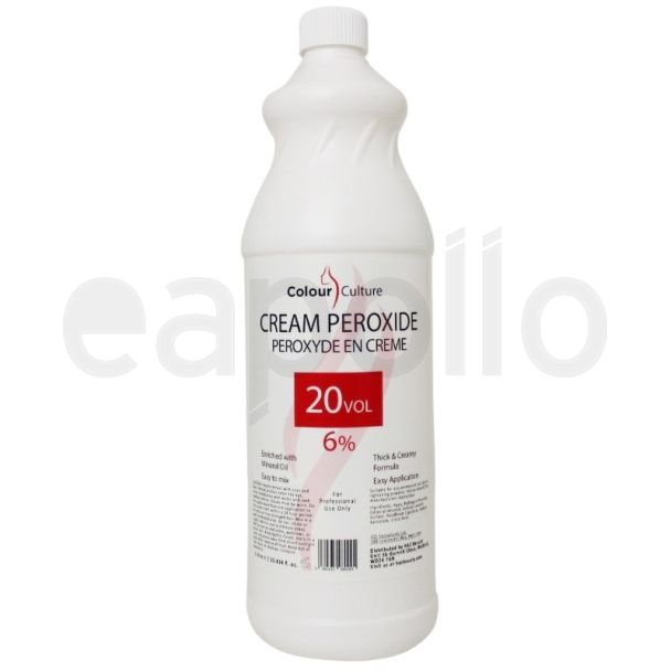 Wholesale Colour Culture Cream Peroxide 6% 20vol (1litre)
