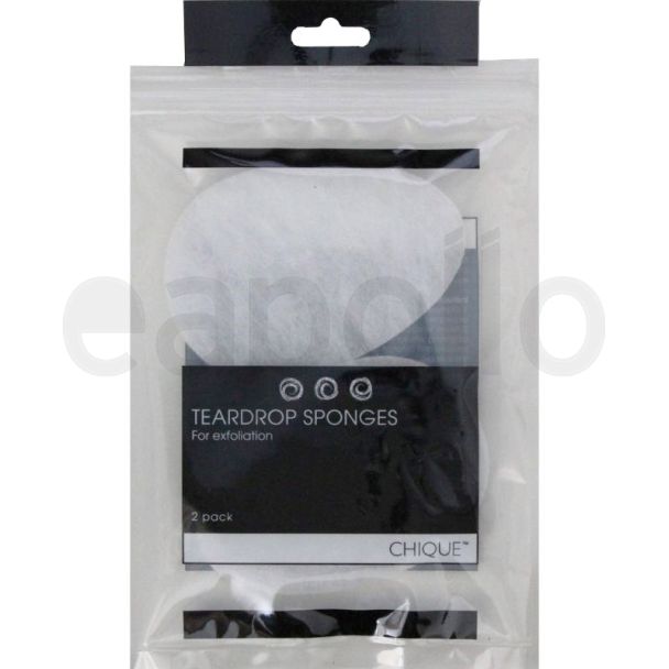 Wholesale Chique Teardrop Sponges For Exfoliation - 1 Pack (2 Pcs) 