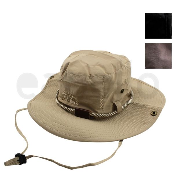 Wholesale Adults Aussie Hat with Adjustable String - Assorted Colours