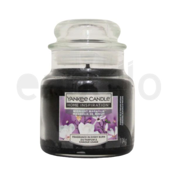 Yankee Midnight Magnolia Scented Jar Candle - 104g