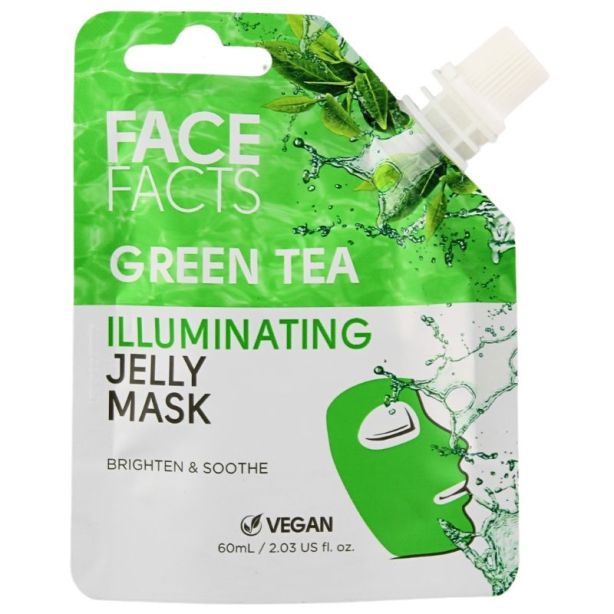 Wholesale Face Facts Green Tea Illuminating Jelly Mask- 60ml