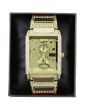 Wholesale Men's NY London Rectangular Watch - Gold