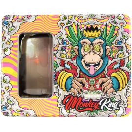 Monkey King Large Metal Storage Box - Psychedelic ( 195mm x 155mm x ...