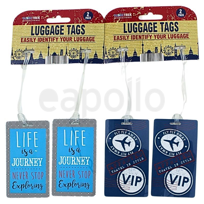 Lot De 2 étiquettes à Bagages Mountain Cur - Similicuir (neuf)
