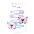 4pcs Butterfly & Plain Epoxy Sleepies - Assorted - 5cm