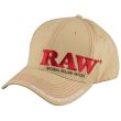 RAW Natural Baseball Cap with Embroidered Logo