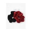 2pcs Velvet Hair Scrunchies - Assorted - 10cm