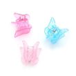 6pcs Butterfly Plastic Mini Hair Clamps - 1cm