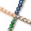 2pcs Translucent Facetted Stone Detail Hair Clips - Assorted - 6cm