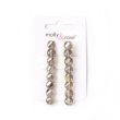 2pcs Translucent Facetted Stone Detail Hair Clips - Assorted - 6cm