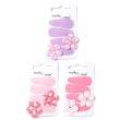 4pcs Fabric Covered Metal Sleepies Hair Clips - Assorted - 3.5cm