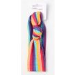 Girls Rainbow Knot Jersey Striped Fabric Bandeau Headbands