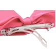 Large Satin Hair Bows With Tail on Barrette Clip - Assorted - 20cm