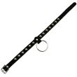 Wholesale 1 Row Conical Studs Leather Neckband with Large Ring