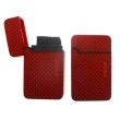 PROF Single Blue Flame Refillable Lighter - Metal Dots (Assorted Colours)