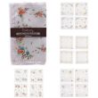 Ladies' Printed Cotton Blend Handkerchiefs - Pack of 10 - White