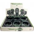 Leaf Matters Skull Glass Ashtray - Assorted (9.5x7.5cm)