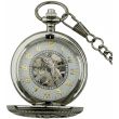 Mechanical Pocket Watch  - Silver