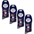 Ladies Gentle Grip Floral Night Cotton Blend Ankle Socks (3 Pack) - Assorted
