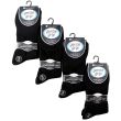 Men's Cotton Blend Socks - Gentle Grip (3 Pair Pack) - Black 