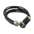 Men's Eight-Strand Leather Bracelet