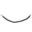 Men's Plaited Leather Bracelet - Black 