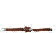 Men's Plaited Leather Bracelet "Anchor Design"