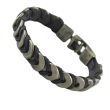 Men's Stainless Steel Plaited Rope Bracelet 