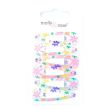 6pcs Daisy Floral Print Metallic Sleepies - Assorted - 5cm
