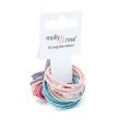 18pcs Glitter Snag Free Hair Elastics - Assorted - 2mm x 3cm
