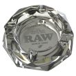 RAW Black The Dark Side Glass Ashtray - 11 x 3cm