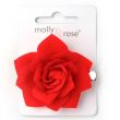 Red Rose Beak Fashion Clip - 4.5cm
