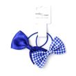 2pcs Royal Blue Hair Bow With Elastic - 8.5cm