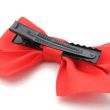 Satin Fabric Hair Bows with Beak Clips - Assorted - 6cm