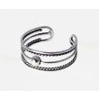 Sterling Silver 3 Banded Toe Rings 