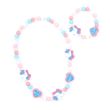 2pcs Girls Unicorn Necklace and Bracelet Sets