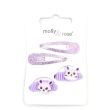 4pcs Glitter Sleepies and Animal Jersey Hair Elastic Ponios Set