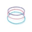 8pcs Glitter Flower Sleepies and Hair Elastics Set