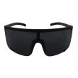Adults 55mm Visor Sunglasses - Black 