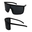 Adults 55mm Visor Sunglasses - Black 