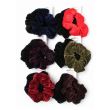 2pcs Velvet Hair Scrunchies - Assorted - 10cm