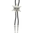 Vintage Western Sheriff Star Bolo Tie