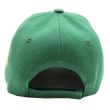 6 Panel 100% Polyester Embroidered Baseball Cap Jamaica - Green