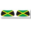 wholesale Jamaica Flag Face Sticker - Pack of 2 Stickers 
