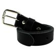 Wholesale Men's Leather Belts 1" Wide Black - Medium 
