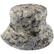 Adults 100% Cotton Reversible Bucket Hat Camo Design