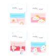 4pcs Assorted Jersey Hair Elastics Ponios - Rainbow, Unicorn & Flamingo Designs