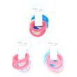 6pcs Assorted Jersey Hair Elastics - 8mm