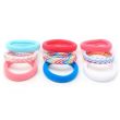 6pcs Assorted Jersey Hair Elastics - 8mm